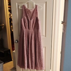 Torrid Pink V-Neck Sleeveless Midi Dress